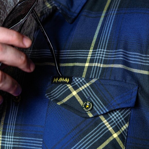 DIXXON Flannel x DEF LEPPARD - ON THROUGH THE NIGHT - Collab Flannel - Men's M - Picture 5 of 12